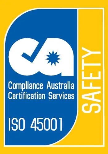 ISO 45001 Logo ISO 45001:2018 Occupational Health and Safety Management certification badge