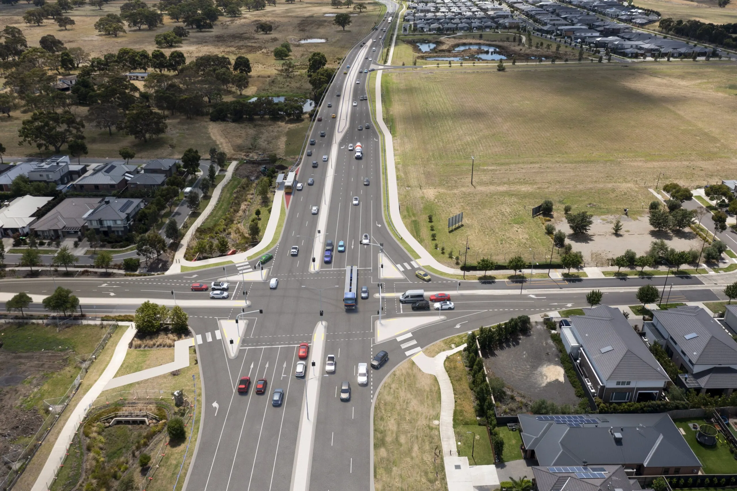 Site of the Mickleham Road project, Heavy Construction Solutions