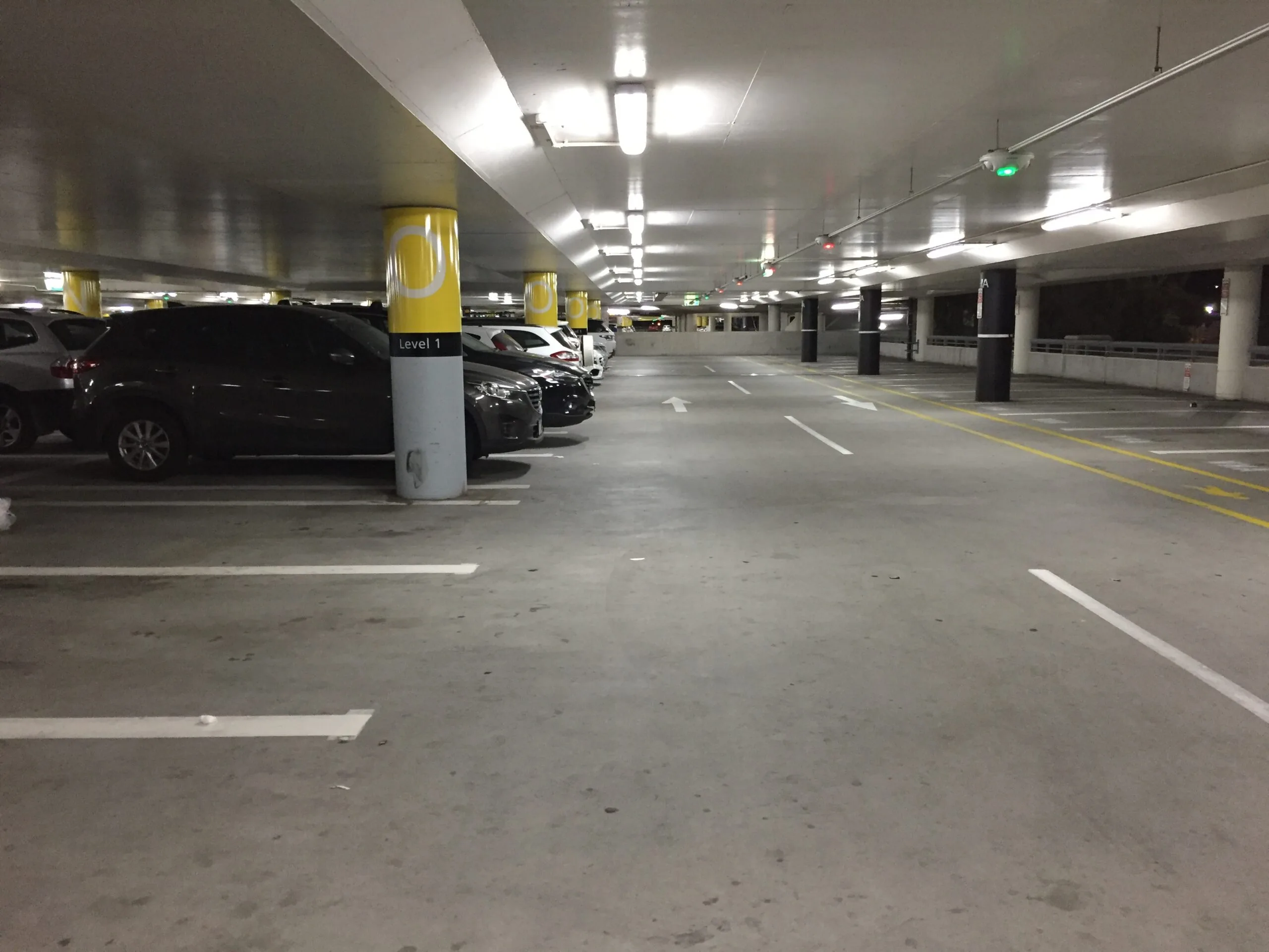 Park Royal T1 T2 T3 Car Park Upgrade Melbourne Airport Interior of the T1, T2, T3 terminal car park at Melbourne Airport